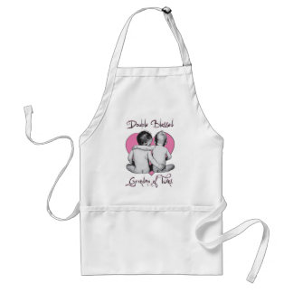 GRA DMA OF TWINS       DOUBLE BLESSED STANDARD APRON