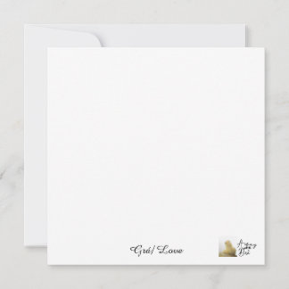 Grá/ Love Flat Card