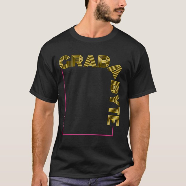 GRAB A BYTE - PROGRAMMING PUN T-Shirt (Front)