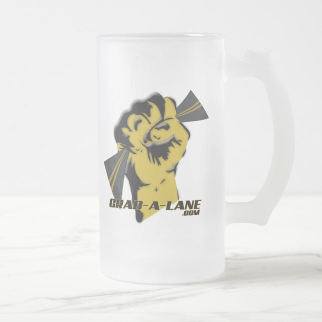 GRAB-A-LANE BEER MUG 16oz (Right)