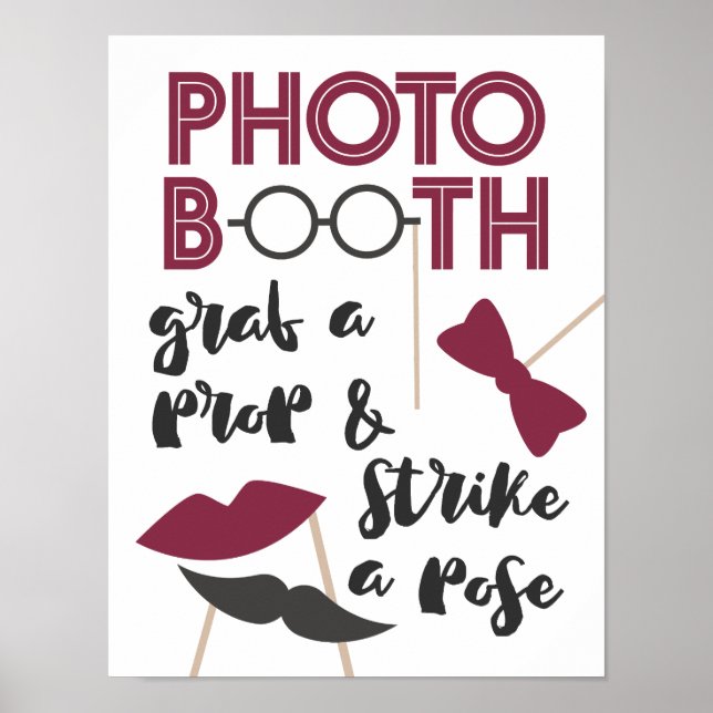 Grab a Prop Charming Photo Booth Poster (Front)