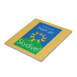 Grab some fresh air. Skydive! Tile