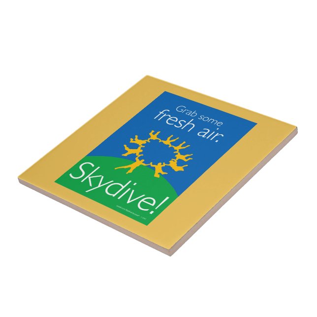 Grab some fresh air. Skydive! Tile (Side)