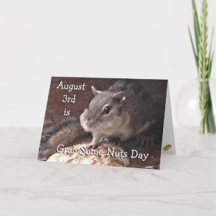 Grab some Nuts Day Funny Holidays Card