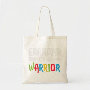 Grab this cute Grandma Of A Warrior T-Shirt for me Tote Bag