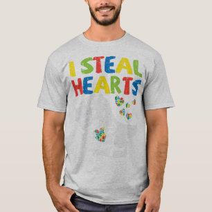 Grab this cute I Steal Hearts Trex Dinosaur T-Shir T-Shirt