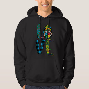Grab this cute Leopard Plaid Love Nordic Gnome Puz Hoodie