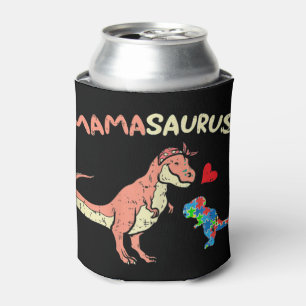 Grab this cute Mamasaurus Heart Puzzle Dino T-Shir Can Cooler