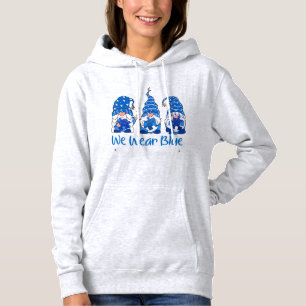 Grab This "Three Gnomes Holding Blue Puzzle Autism Hoodie