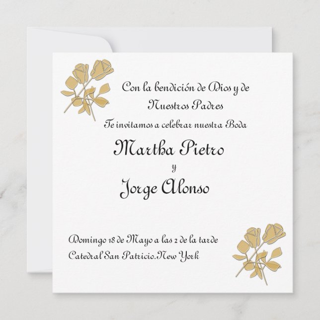 Grabame como un sello en tu corazon invitation (Front)