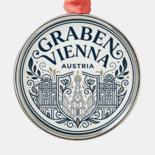 Graben, Vienna Austria Metal Tree Decoration