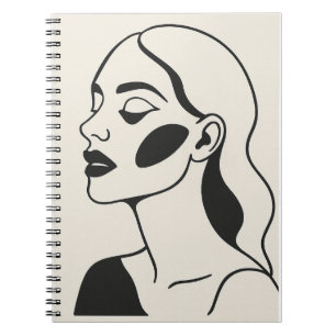 Grace and elegance the portrait of a noblewoman Notebook