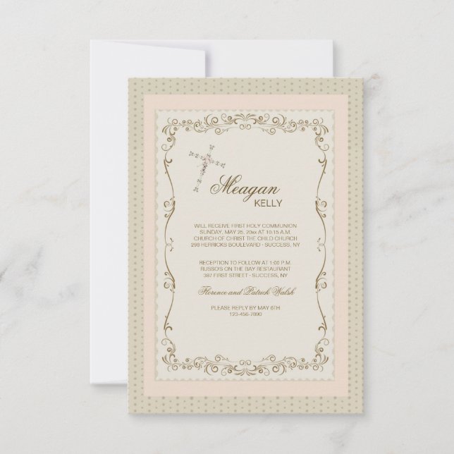 Grace and Flare Religious Invitation (Front)