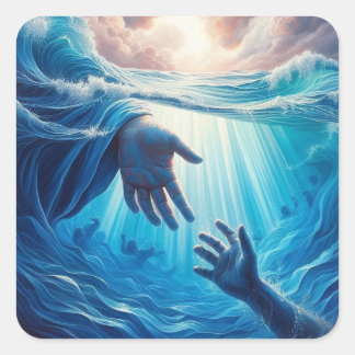 Grace Beneath The Surface Square Sticker