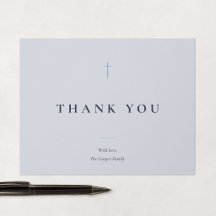 Grace Blue Minimal Cross Religious