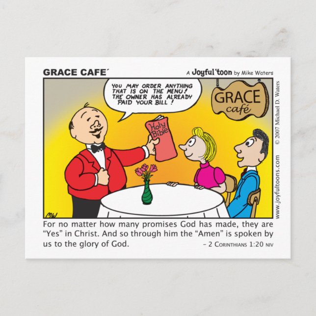 Grace Café postcard (Front)