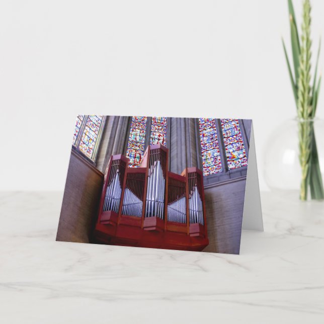 Grace Cathedral organ greeting card (Front)