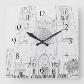 Grace Cathedral Square Wall Clock