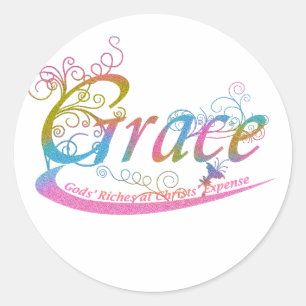 Grace Classic Round Sticker