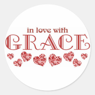 Grace Classic Round Sticker