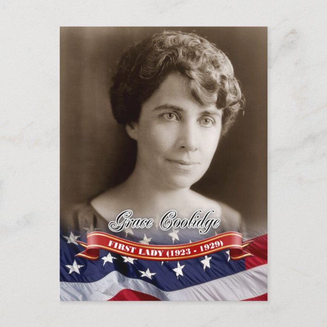 Grace Coolidge, First Lady of the U.S. Postcard (Front)