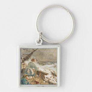 Grace Darling and her father saving the shipwrecke Key Ring