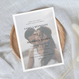 Grace Elegant Calligraphy Wedding  Invitation