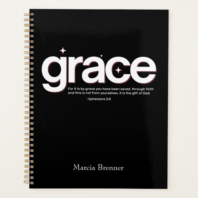 Grace Ephesians 2:8 Planner (Front)
