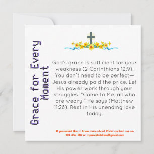 Grace for Every Moment Witness Card