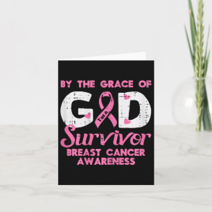 Grace God Breast Cancer Survivor Awareness Christi Card