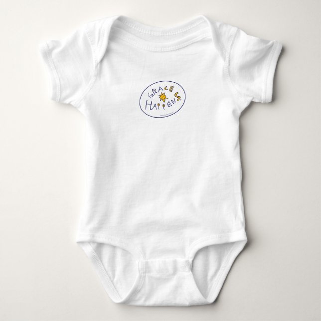 Grace Happens Baby Bodysuit (Front)