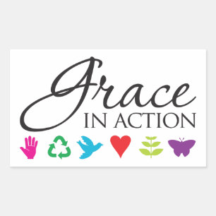 Grace in Action Sticker