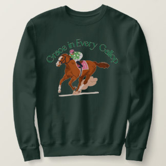 Grace in Every Gallop Horse for men and women Sweatshirt