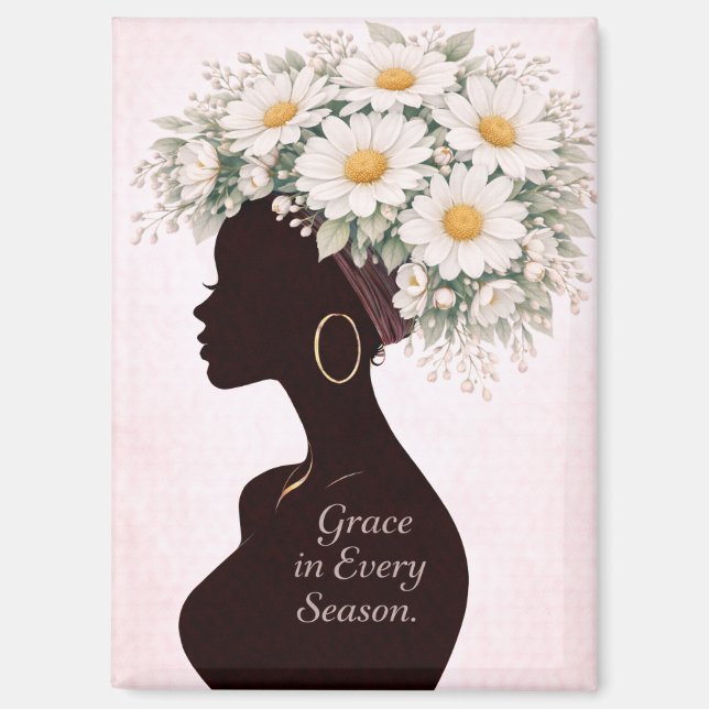 Grace in Every Season Inspirational Magnet  (Front)