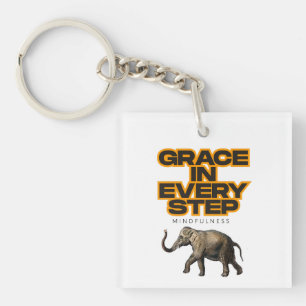 Grace in every step key ring