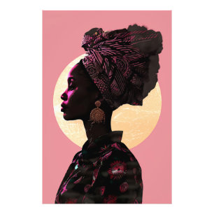 Grace in Pink: African Heritage Muse Photo Print