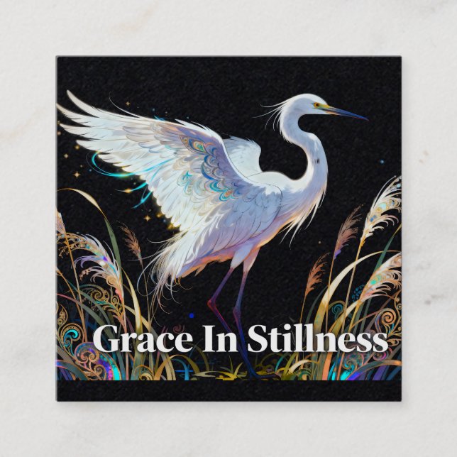 Grace In Stillness Business Card (Front)