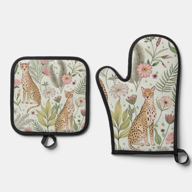 Grace in the Wild Oven Mitt & Pot Holder Set (Front)