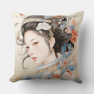 Grace in Traditional Chinese Women Cushion