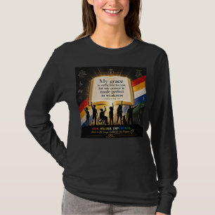 Grace In Weakness Disability Pride Faith Design T-Shirt