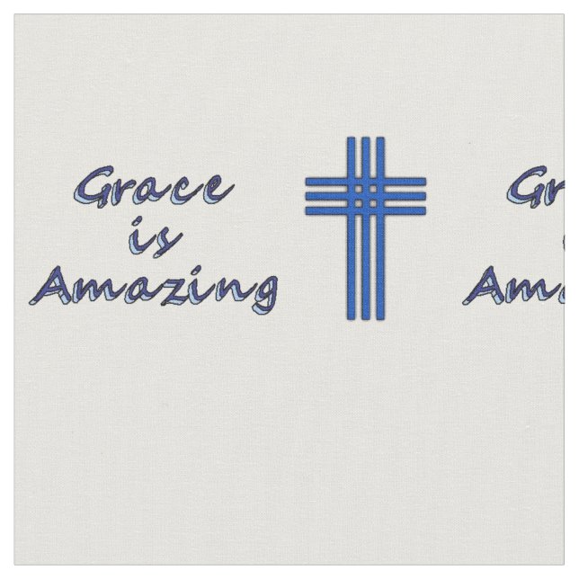 Grace is Amazing Fabric (Close Up)