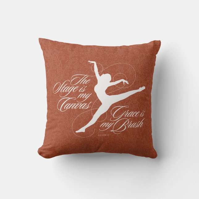 Grace Is My Brush (Dance) Cushion (Front)