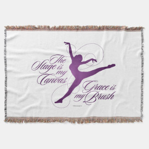 Grace Is My Brush (Dance) Throw Blanket