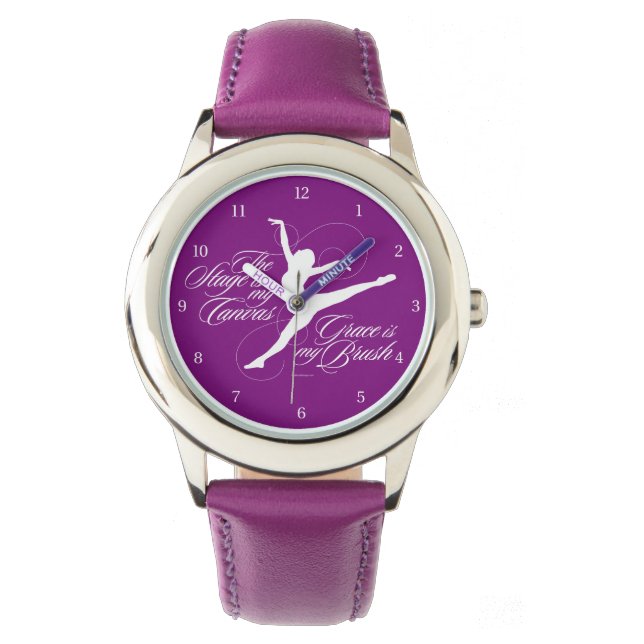 Grace Is My Brush (Dance) Wristwatch (Front)