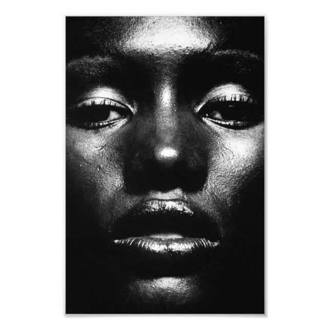 Grace Jones in black and white Photo Print (Front)