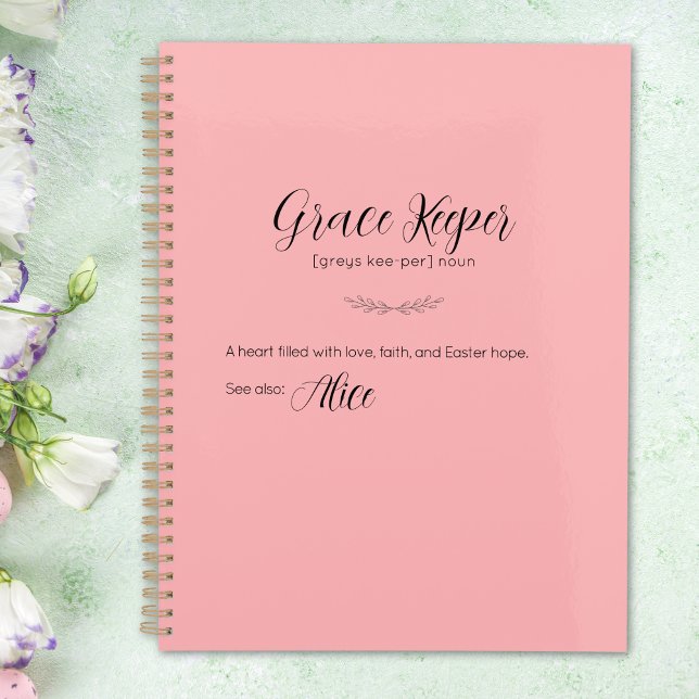 Grace Keeper Personalised Easter Bunny Planner  (Grace Keeper Personalized Easter Bunny Planner)