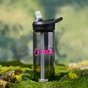 Grace Name In Passion Pink, Water Bottle