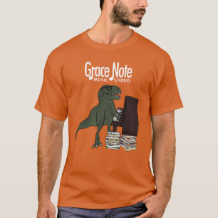 Grace Note T-Rex Piano T-Shirt