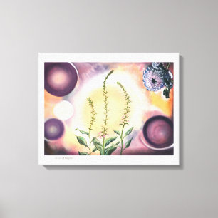 Grace of Filigree (hand-painted pastel art) Canvas Print
