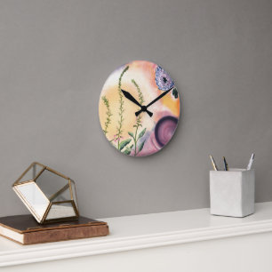 Grace of Filigree Round Clock
